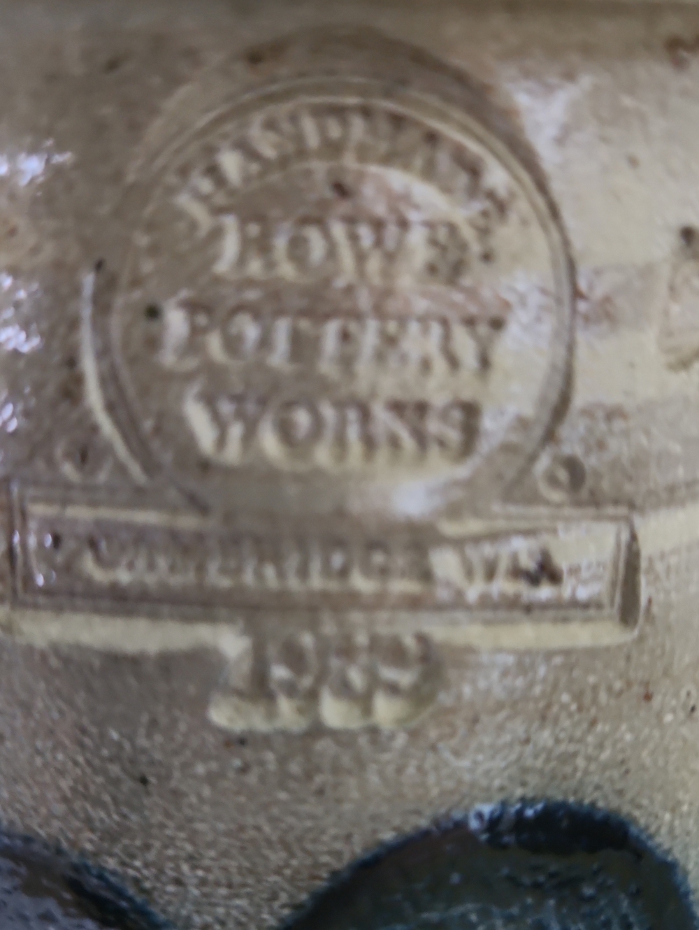 Vintage 1989 Rowe Pottery Works Vase/Utensil Crock - Picture 5 of 5